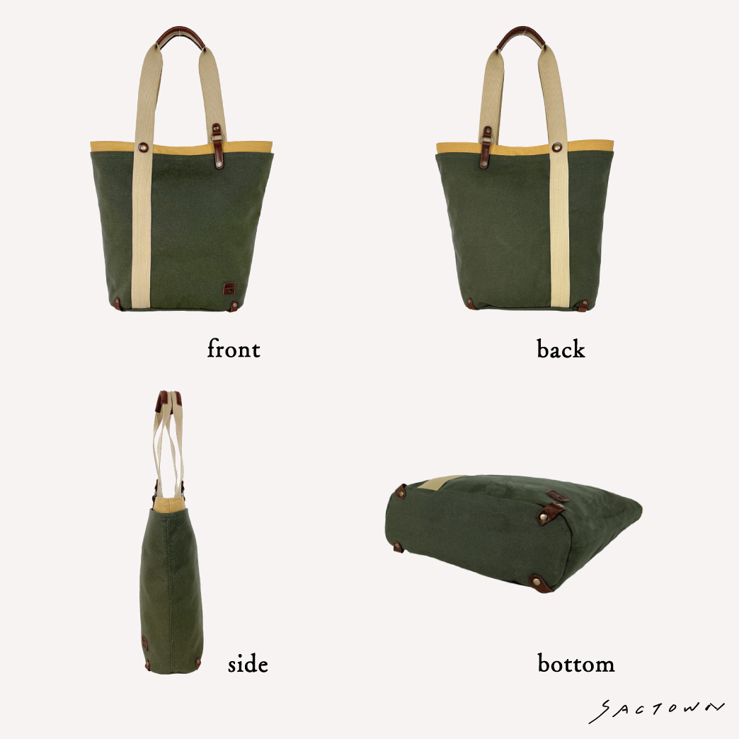 トートバッグ 3J40 [帆布工房 はんぷこうぼう] 日本製 多機能 2重構造 ポケット豊富 帆布 買い物 メンズ レディース