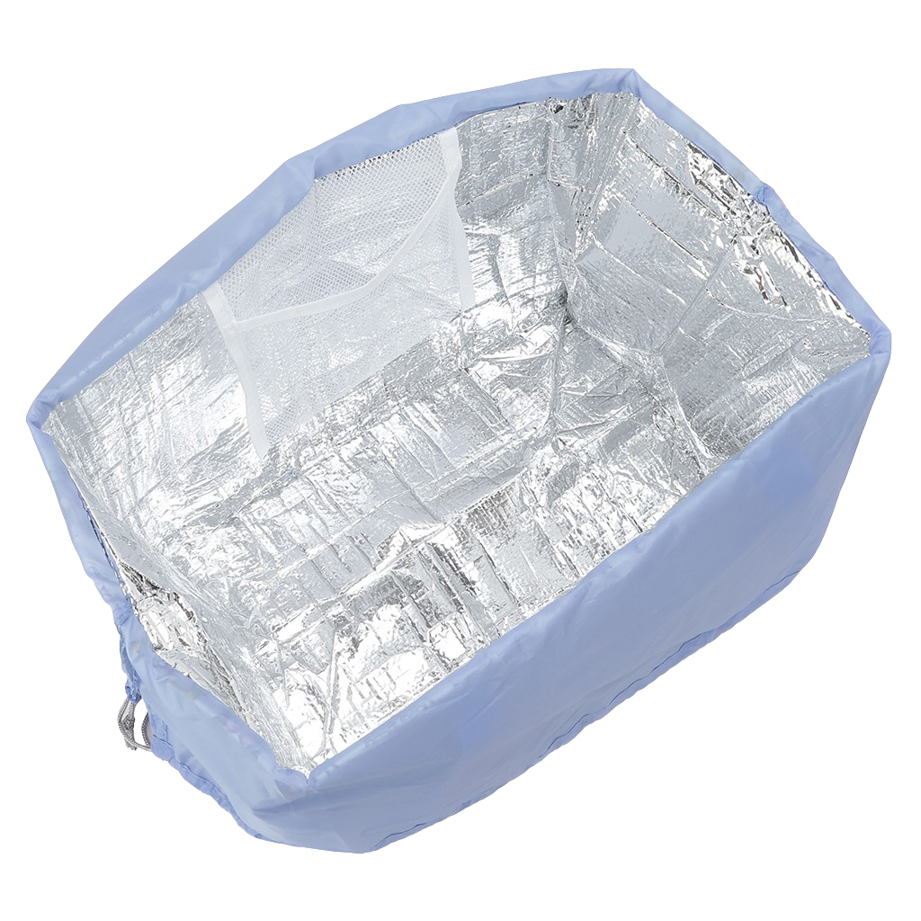 レジかごバッグ 4WG9 [mama fiore マーマフィオーレ] Picoteeシリーズ ピコティ 保温保冷 ねこ柄 ネコ柄 コンパクトレジカゴバッグ トートバッグ 買物 レディース ブルー