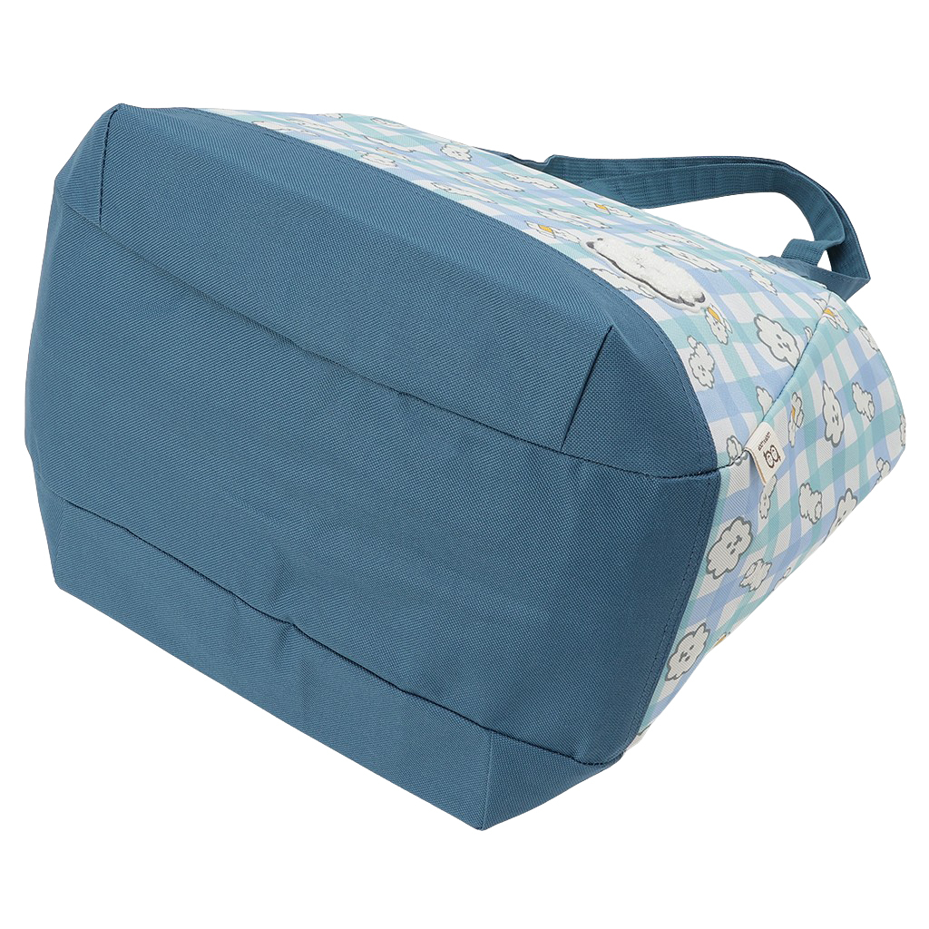 保冷バッグ トートバッグ 4WH8 [mama fiore マーマフィオーレ] Picoteeシリーズ ピコティ 保温保冷 もふもふ 犬 チェック柄 大容量 レジャー レディース グリーン