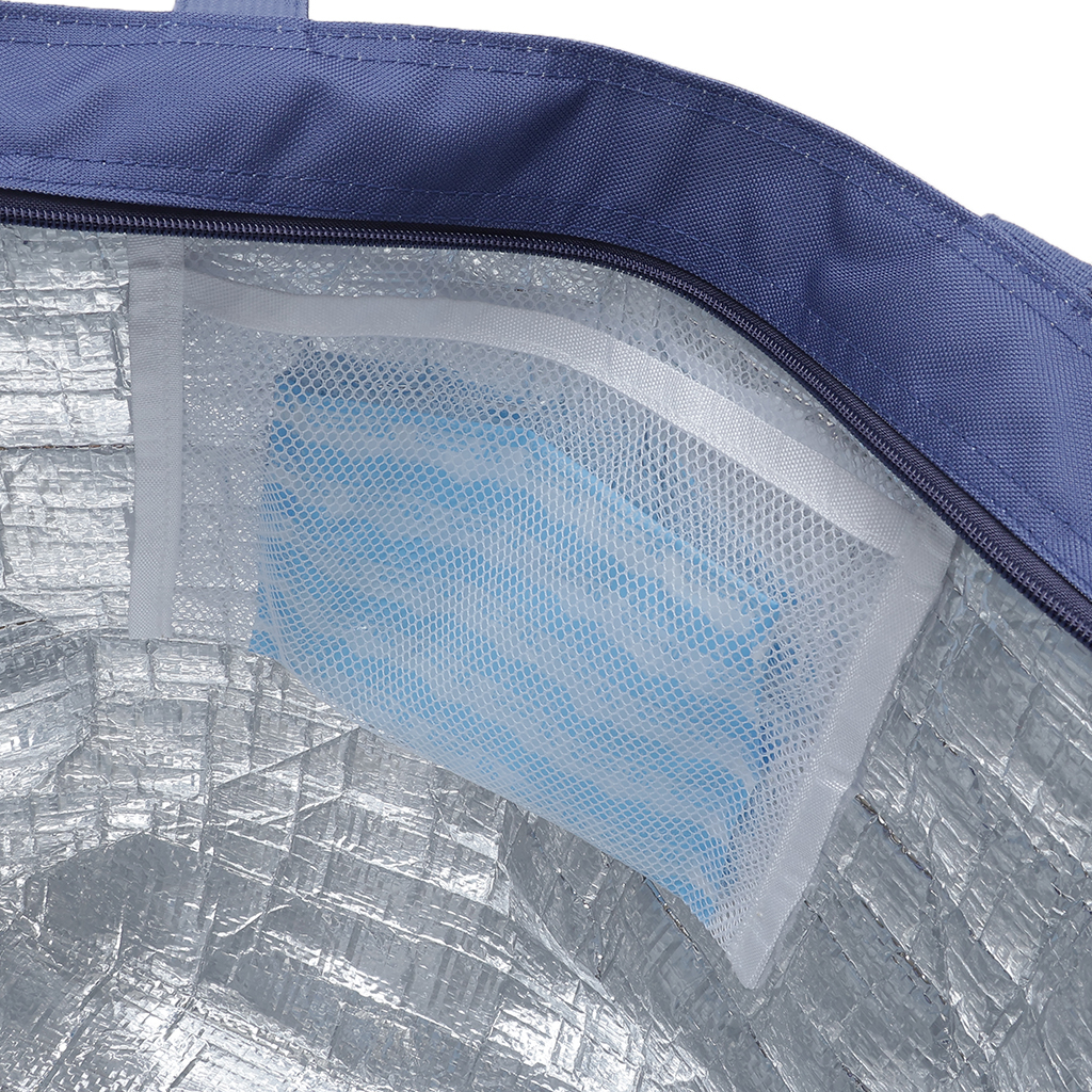 保冷バッグ トートバッグ 4WJ2 [mama fiore マーマフィオーレ] Picoteeシリーズ ピコティ 保温保冷 OUTDOOR柄 大容量 レジャー キャンプ レディース ブルー