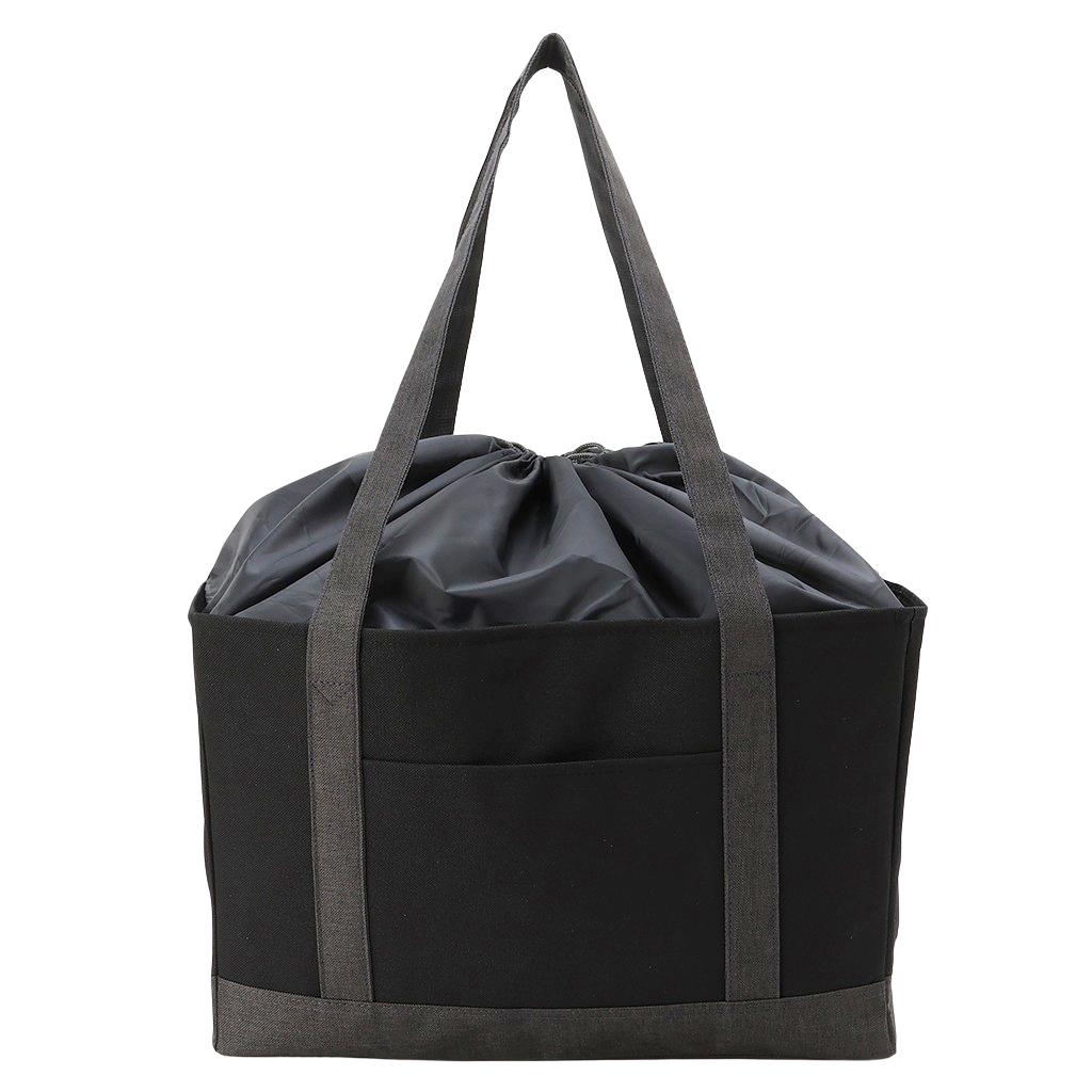 レジカゴバッグ 4WG4 [mama fiore マーマフィオーレ] Picoteeシリーズ ピコティ 保温保冷 無地 保冷バッグ トートバッグ エコバッグ レジかご 男女兼用 シンプル コンパクト レディース ブラック