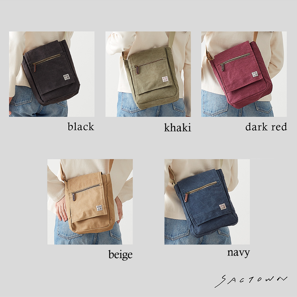  帆布工房 FLAP SHOULDER シリーズ ショルダーバッグ 全5色 | カジュアル 斜め掛け B5 ナチュラル シンプル 帆布 ショルダー トート トートバッグ メンズ レディース 男女兼用 バッグ ブランド ショルダーバック サブ サブバッグ サブバック 01ブラック