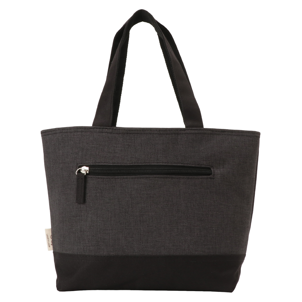  [mama fiore マーマフィオーレ] Picoteeシリーズ ピコティ 保温保冷 ランチバッグ 保冷バッグ | おしゃれ 可愛い サブバッグ 軽量 レディース メンズ 男女兼用 キッズ 弁当袋 ミニ トートバッグ 4L 便利 シンプル／ブラック