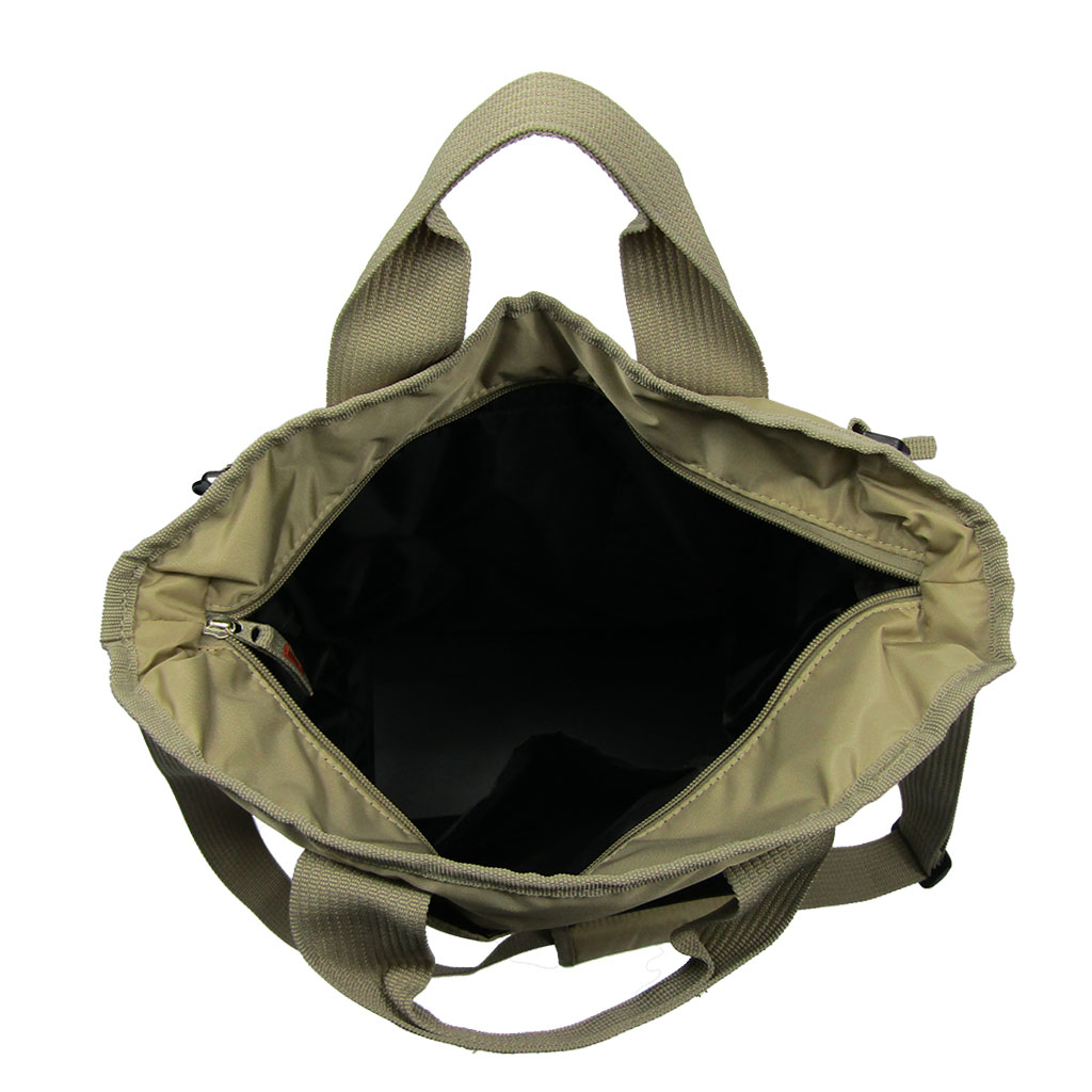 2WAY 大容量 A4対応 ボンディングバッグ 全4色 | トートバッグ 多収納 多機能 通勤 通学 お稽古 男女兼用 軽量 軽い 撥水 サブバッグ オフィス ビジネス カジュアル ベージュ 3E77