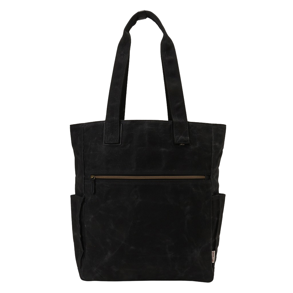 帆布工房 HUSKYII シリーズ 全３色 | A4対応 帆布トートバッグ パラフィン加工 撥水 天然素材 帆布 キャンバス 底板付き 旅行 通学 習い事 男女兼用 丈夫 黒 ブラック 3X28