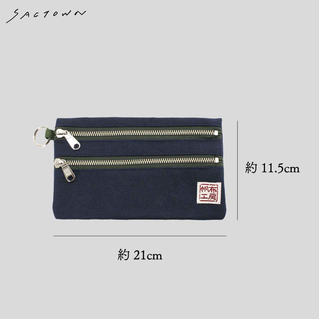 倉敷産帆布 日本製ポーチ 3J35 [帆布工房 はんぷこうぼう] ミニポーチ 筆箱 帆布 キャンバス ビンテージ