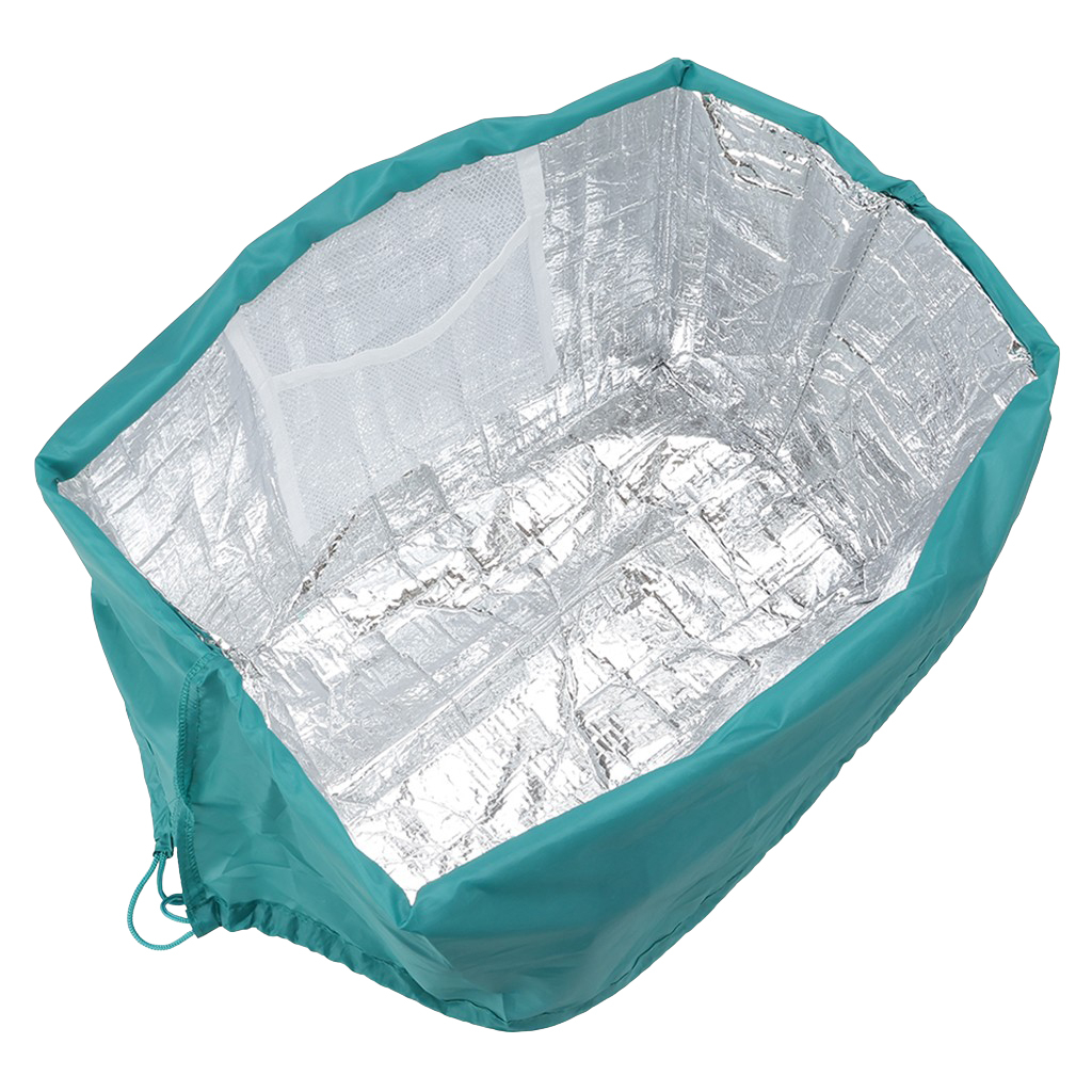 保温 保冷 レジかごバッグ 4WH4 [mama fiore マーマフィオーレ] Picoteeシリーズ ピコティ 保温保冷 マリンボーダー コンパクトレジカゴバッグ トートバッグ レディース グリーン