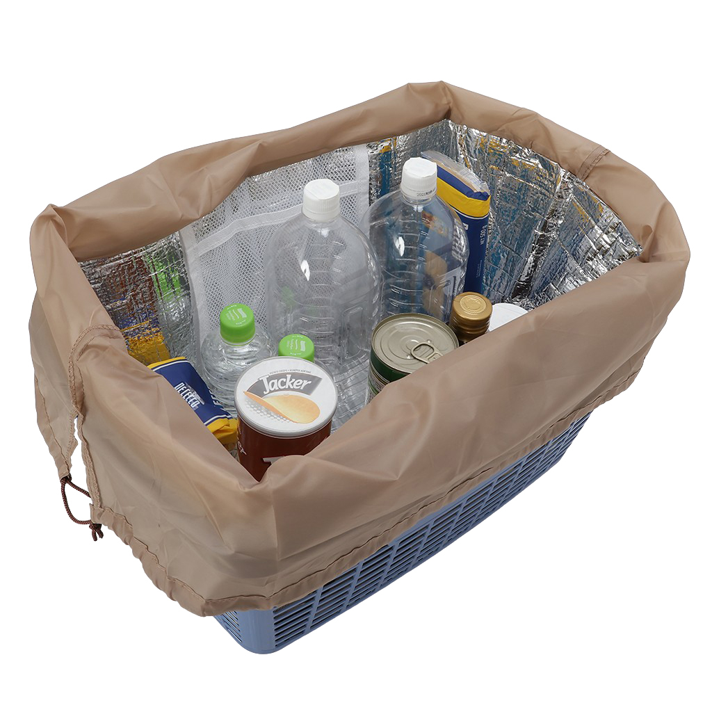 保温 保冷 レジかごバッグ 4WH4 [mama fiore マーマフィオーレ] Picoteeシリーズ ピコティ 保温保冷 マリンボーダー コンパクトレジカゴバッグ トートバッグ レディース イエロー