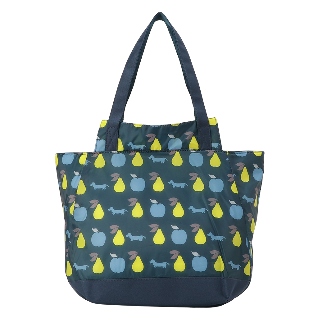 バルーン 保冷バッグ トートバッグ 3L35 [WHOLLY ウォーリー] 保温保冷 大容量 BIGサイズ 買い物 レジャー イヌ レディース ネイビー