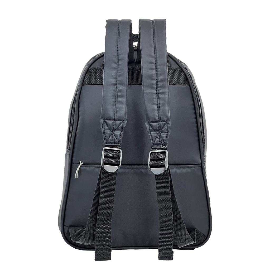 [Sofia Valentino ソフィアバレンチノ] 小花柄 刺繍 リュックサック | ボンディング素材  軽量リュック 収納力抜群 かわいい レディース 花柄 Dパック 黒 ブラック 4796