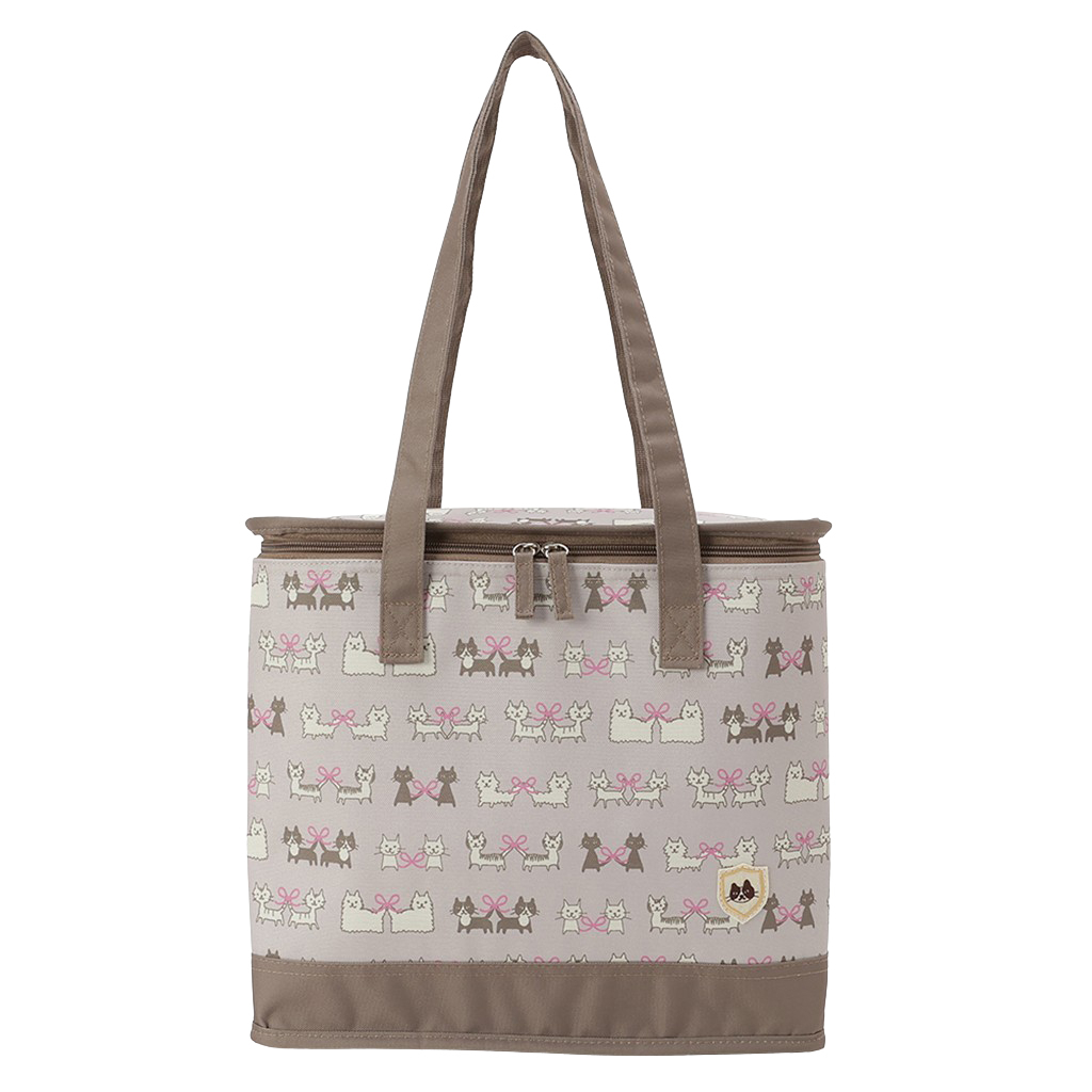  [mama fiore マーマフィオーレ] Picoteeシリーズ ピコティ BOX型 保温 保冷 トートバッグ 4WG6 保冷バッグ ボックス型 ねこ結び かわいい レジャー レディース ベージュ