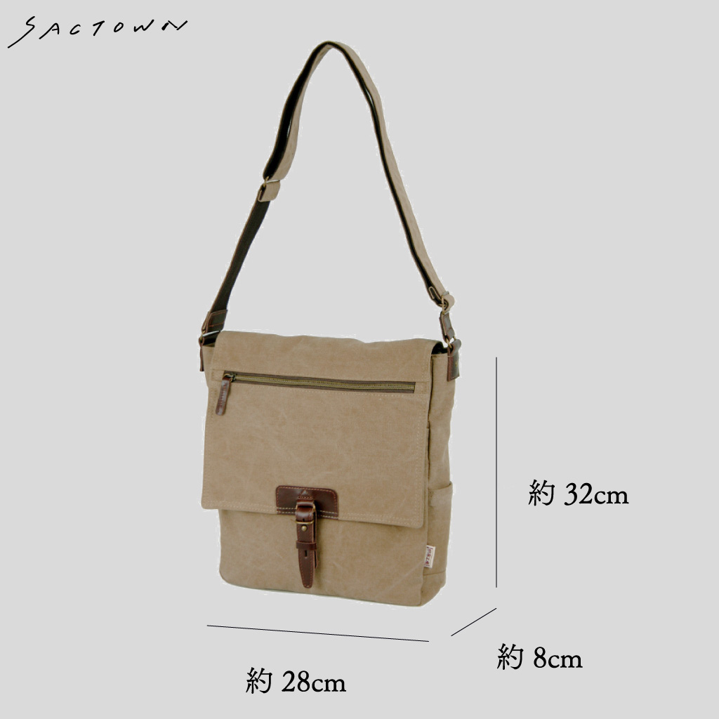  帆布工房 ヴィンテージIIシリーズ ショルダーバッグ 全4色 | 帆布 本革 ショルダーバック レディース メンズ ユニセックス 男女兼用 ムラ染め 斜め掛け 斜めがけ サブ サブバッグ サブバック お出かけ 旅行 通勤 通学カジュアル A4 00ネイビー