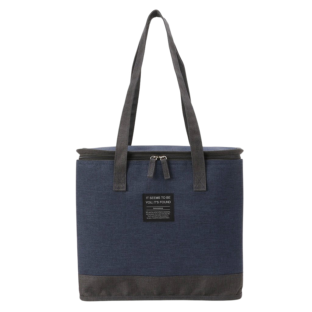  [mama fiore マーマフィオーレ] Picoteeシリーズ ピコティ BOX型 保温保冷トートバッグ 4WG1 | 無地 レジャー シンプル 男女兼用 軽量 レディース メンズ お買い物 ピクニック 運動会 イベント ユニセックス ネイビー