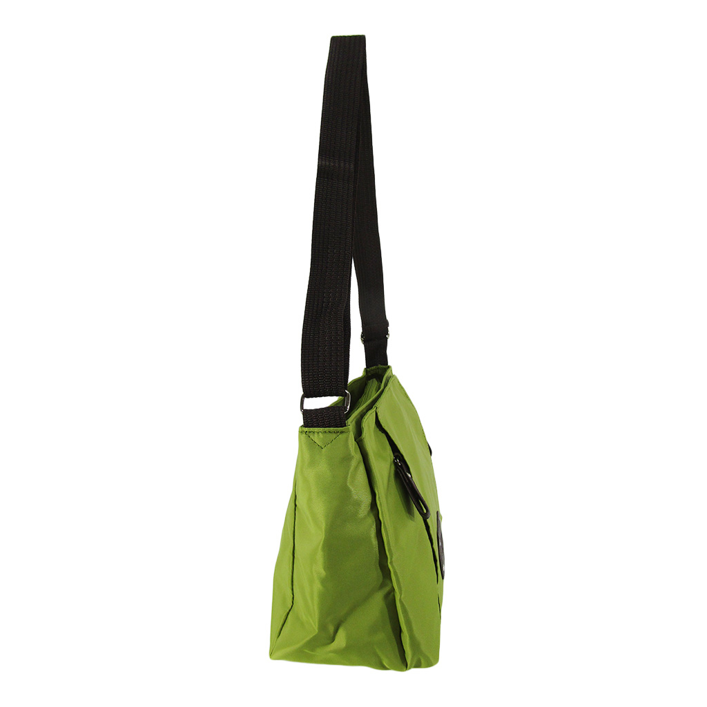 [Sofia Valentino ソフィアバレンチノ] 縦ファスナー ポケット付 横型ショルダーバッグ | レディース 多機能 ななめ掛け グリーン 4875