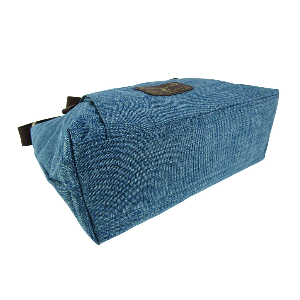 [Sofia Valentino ソフィアバレンチノ] 縦ファスナー ポケット付 軽量  ショルダーバッグ | レディース サコッシュ 多機能 ななめ掛け 青 ブルー 4902