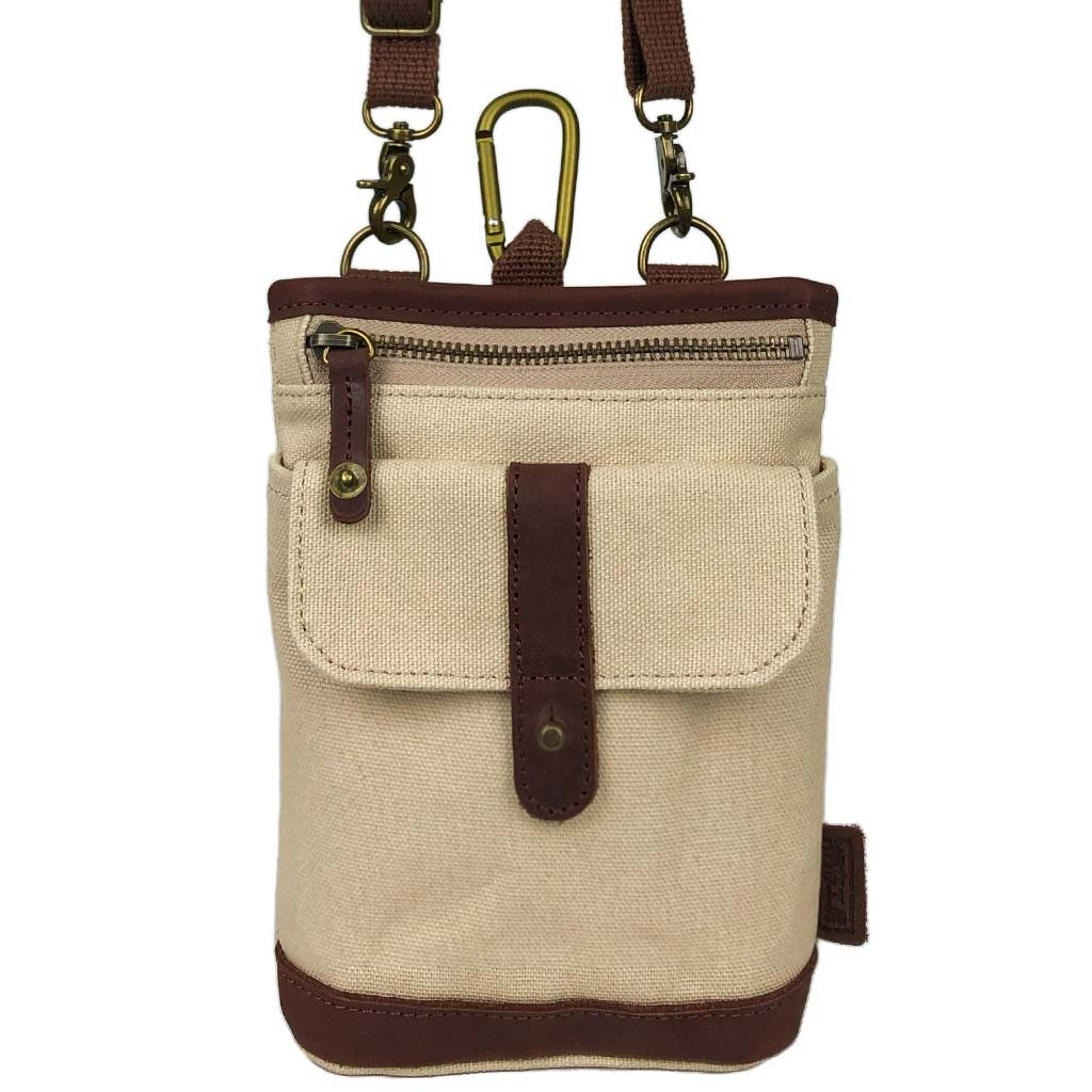 帆布工房 KURASHIKI シリーズ｜3way ショルダーバッグ 倉敷産帆布使用 ベルトポーチ スマホポーチ ウエストポーチ ベルト通し メンズ レディース 男女兼用 日本製 帆布 本革 ベージュ 3J27