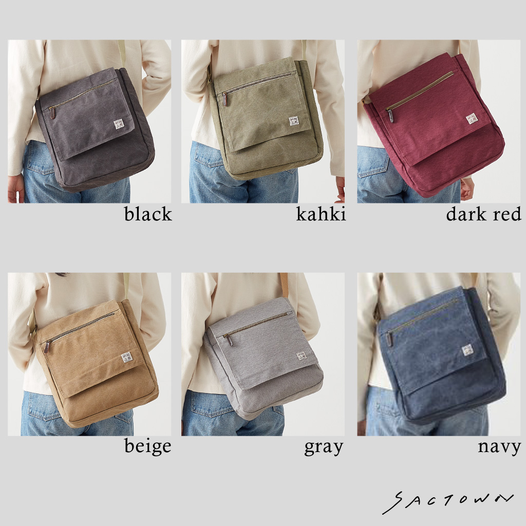 ショルダーバッグ メンズ レディース キャンバス ショルダーバッグ 斜め掛け a4 帆布 帆布工房(はんぷこうぼう) 3X57