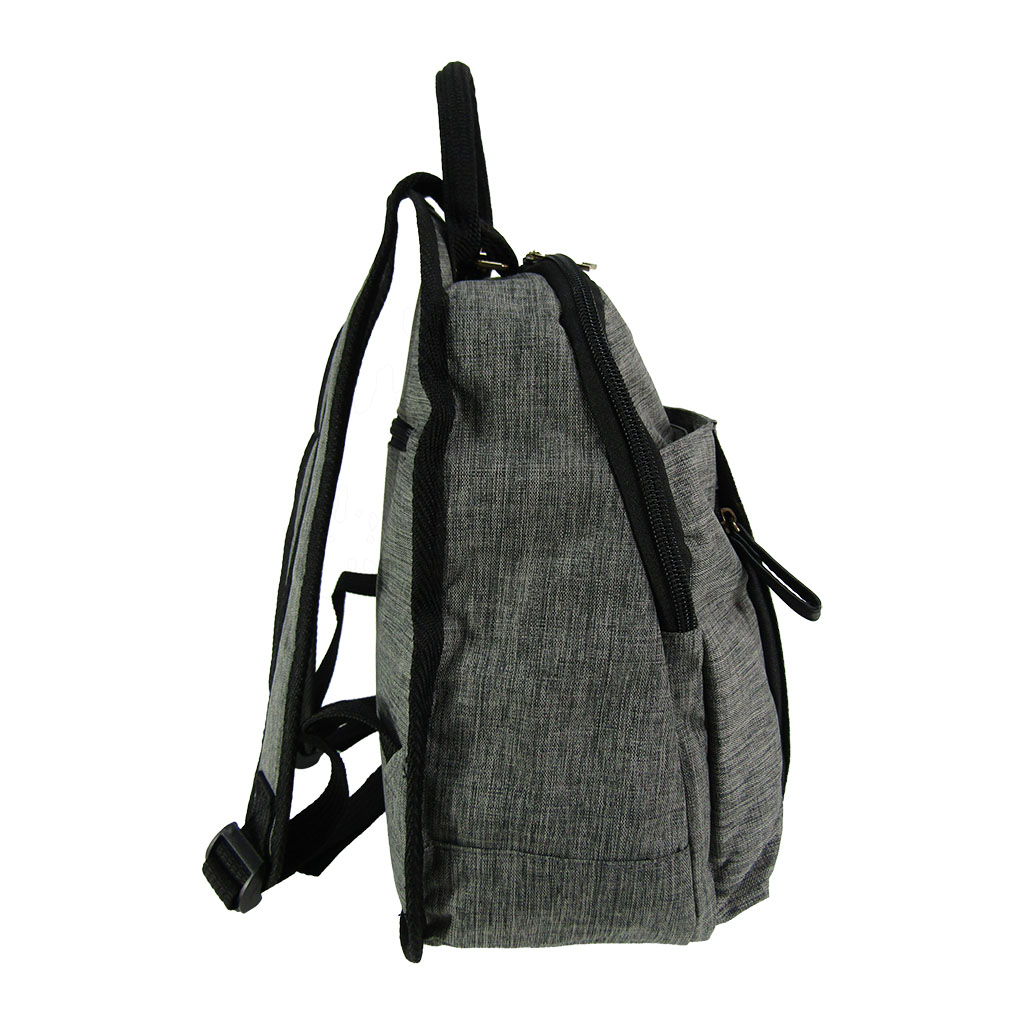 [Sofia Valentino ソフィアバレンチノ] 軽量 リュックサック | ポリエステル かわいい 軽い レディース 多収納 リュック ブラック×グレー 4927