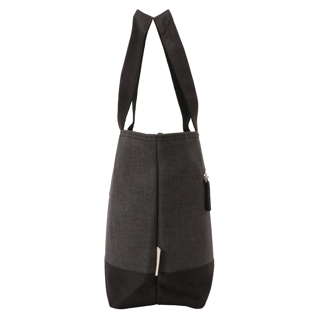  [mama fiore マーマフィオーレ] Picoteeシリーズ ピコティ 保温保冷 ランチバッグ 保冷バッグ | おしゃれ 可愛い サブバッグ 軽量 レディース メンズ 男女兼用 キッズ 弁当袋 ミニ トートバッグ 4L 便利 シンプル／ブラック