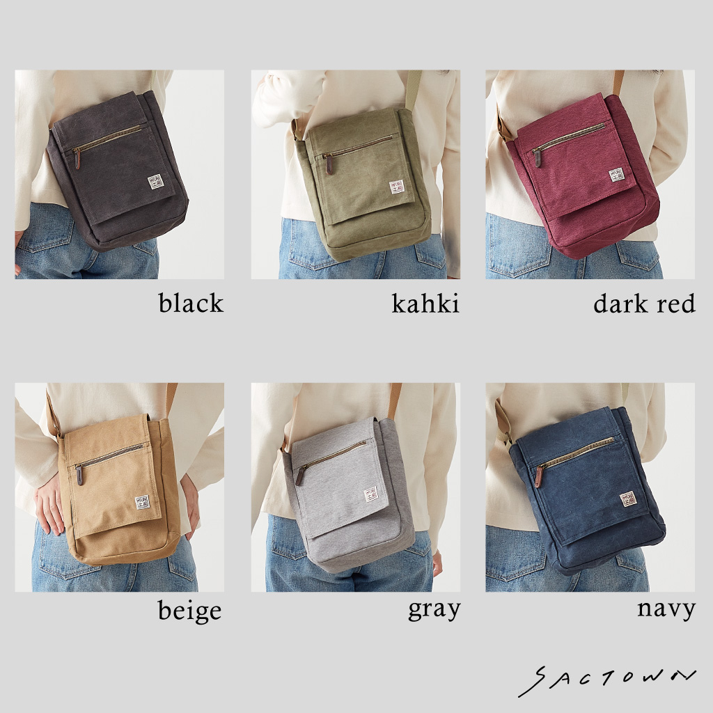 ショルダーバッグ メンズ レディース キャンバス ショルダーバッグ 斜め掛け B5 帆布 帆布工房(はんぷこうぼう) 3X55