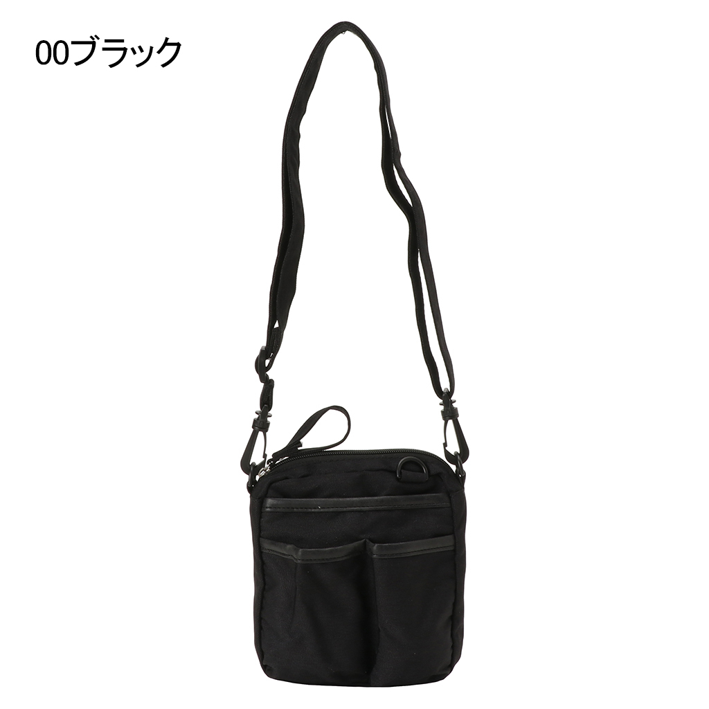 多機能  ショルダーバッグ 3406 [収納マスター] 軽い 2WAY シンプル 00ブラック