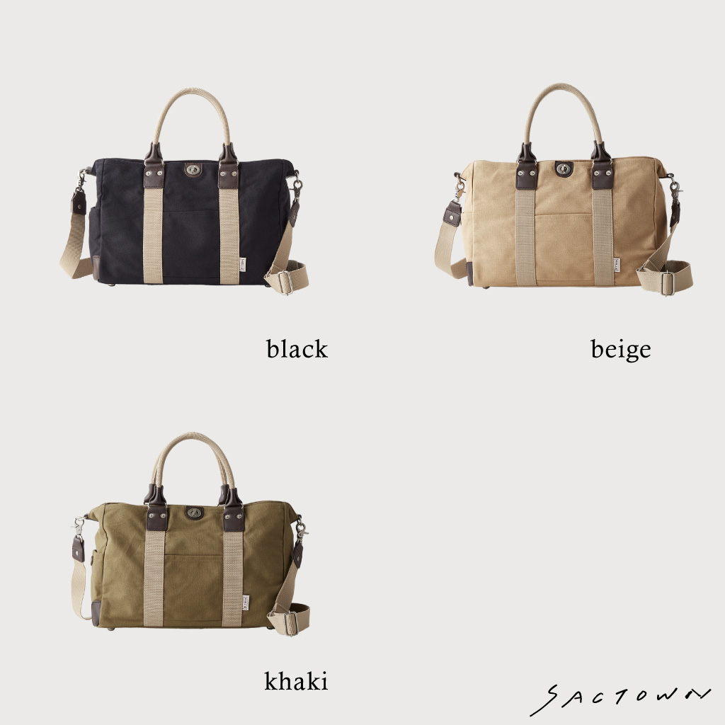 帆布工房 TRIPLINEシリーズ | ボストンバッグ (S) 帆布 キャンバス 本革 旅行カバン 旅行バッグ トラベルバッグ メンズ レディース ミニ ビンテージ A4対応 多機能 カーキ 3X82