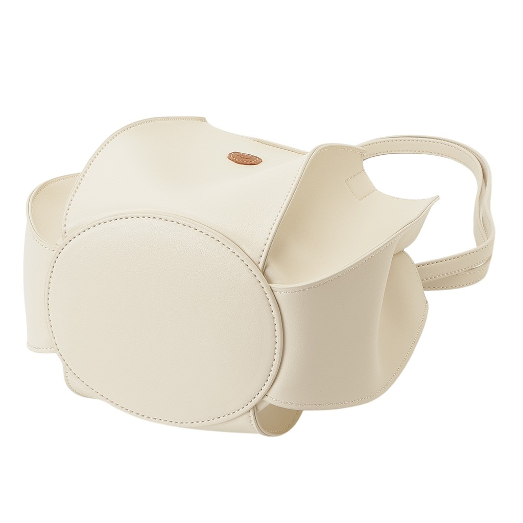 ショルダーバッグ 6242 [chiemi sacs チエミサックス] シンプル 2WAY オシャレ バケットバッグ 自立 レディース 00ホワイト