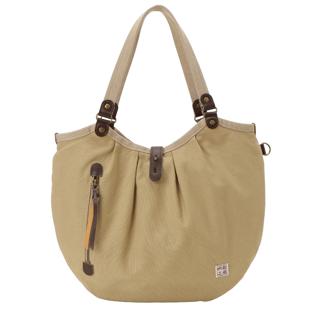 帆布工房 PEARIIシリーズ|A4対応 ハンドバッグ 軽量 天然素材 帆布 キャンバス地 本革 ナチュラル カジュアル バイカラー レディース はんぷこうぼう 3X41