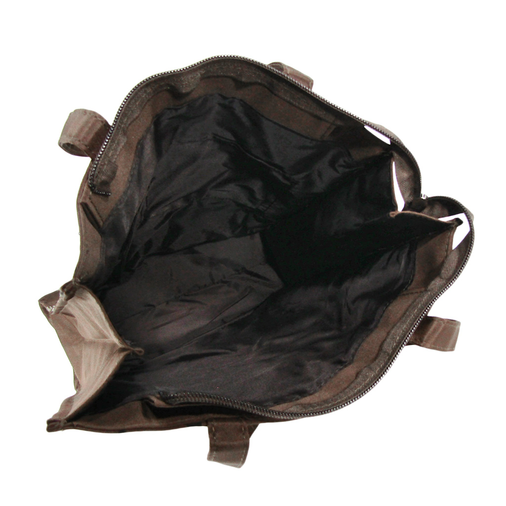 [nekoningen ネコ人間] 猫好き必見♪ 縦型 手提げバッグ | かわいい 猫柄 軽量 手提げ トートバッグ A4対応 茶 ブラウン 4M34