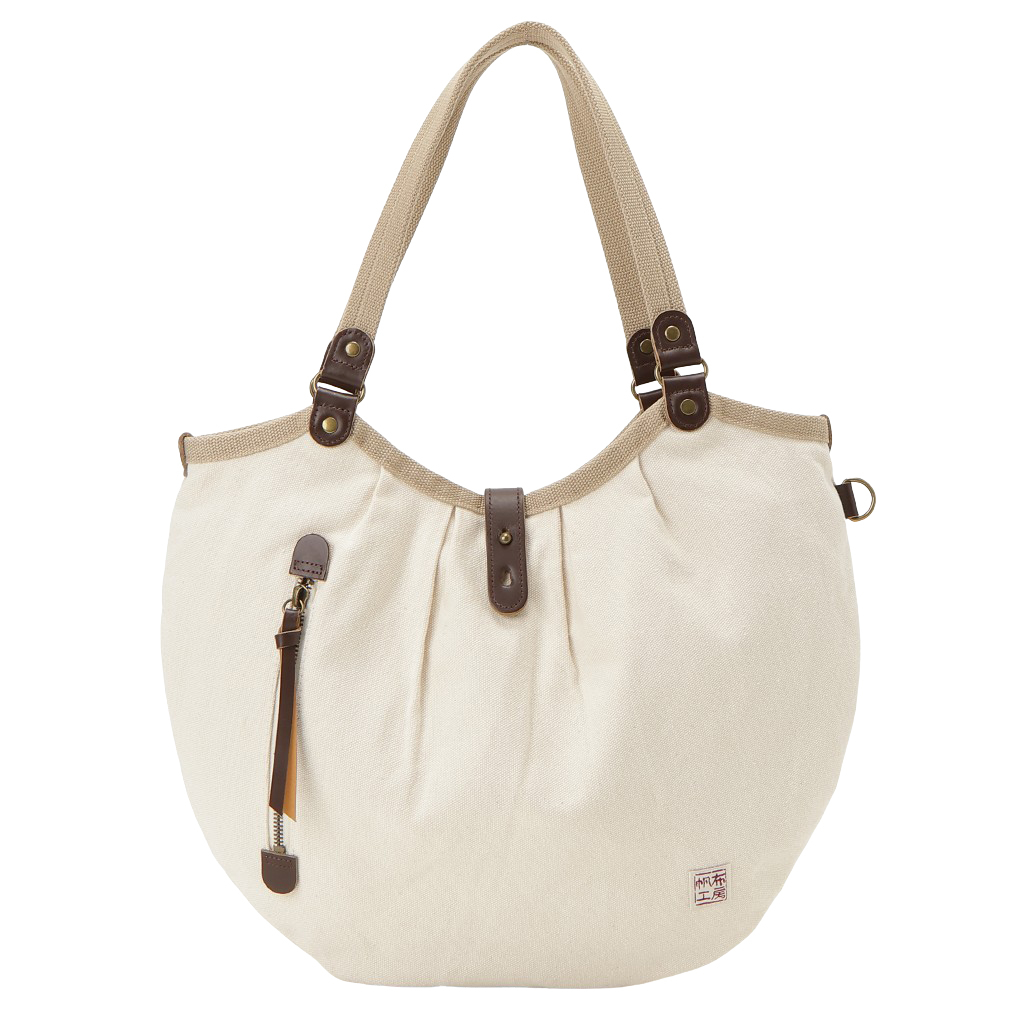 帆布工房 PEARIIシリーズ|A4対応 ハンドバッグ 軽量 天然素材 帆布 キャンバス地 本革 ナチュラル カジュアル バイカラー レディース はんぷこうぼう 3X41