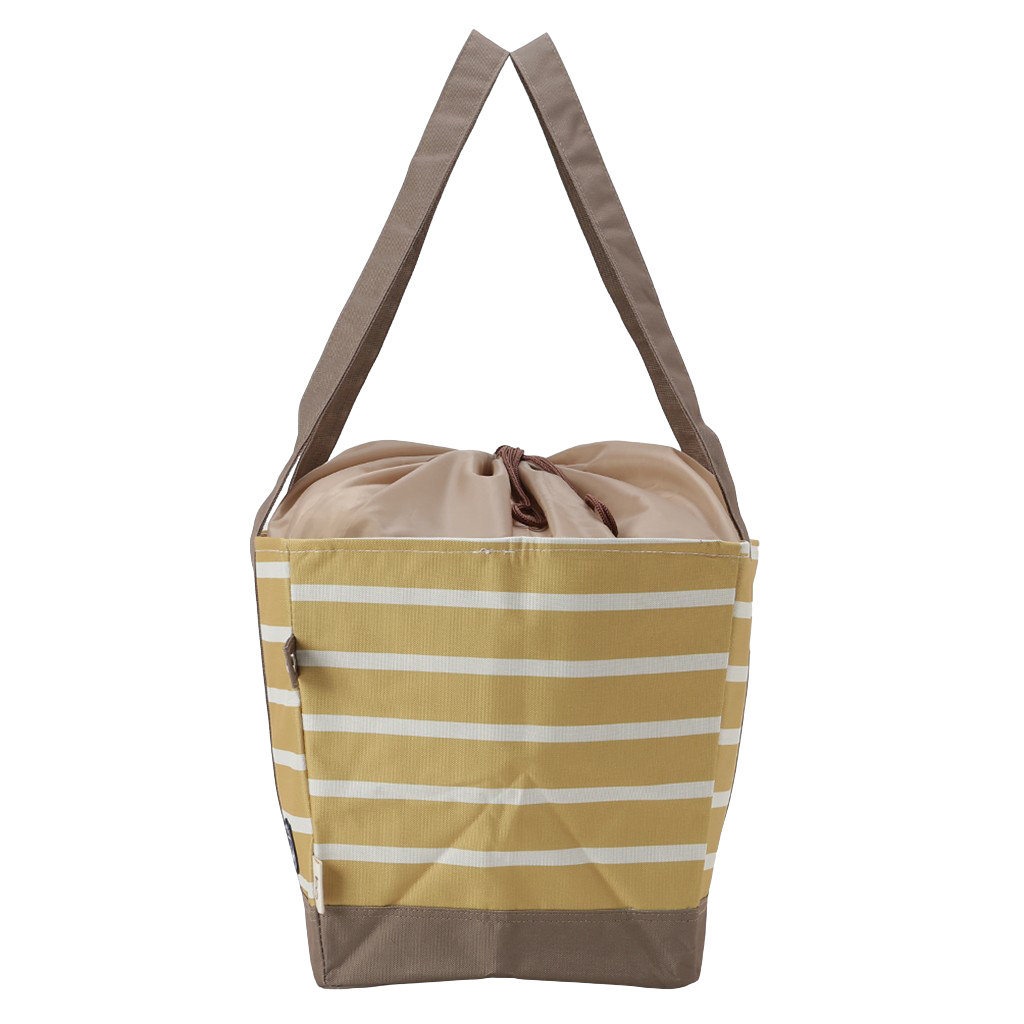 保温 保冷 レジかごバッグ 4WH4 [mama fiore マーマフィオーレ] Picoteeシリーズ ピコティ 保温保冷 マリンボーダー コンパクトレジカゴバッグ トートバッグ レディース イエロー