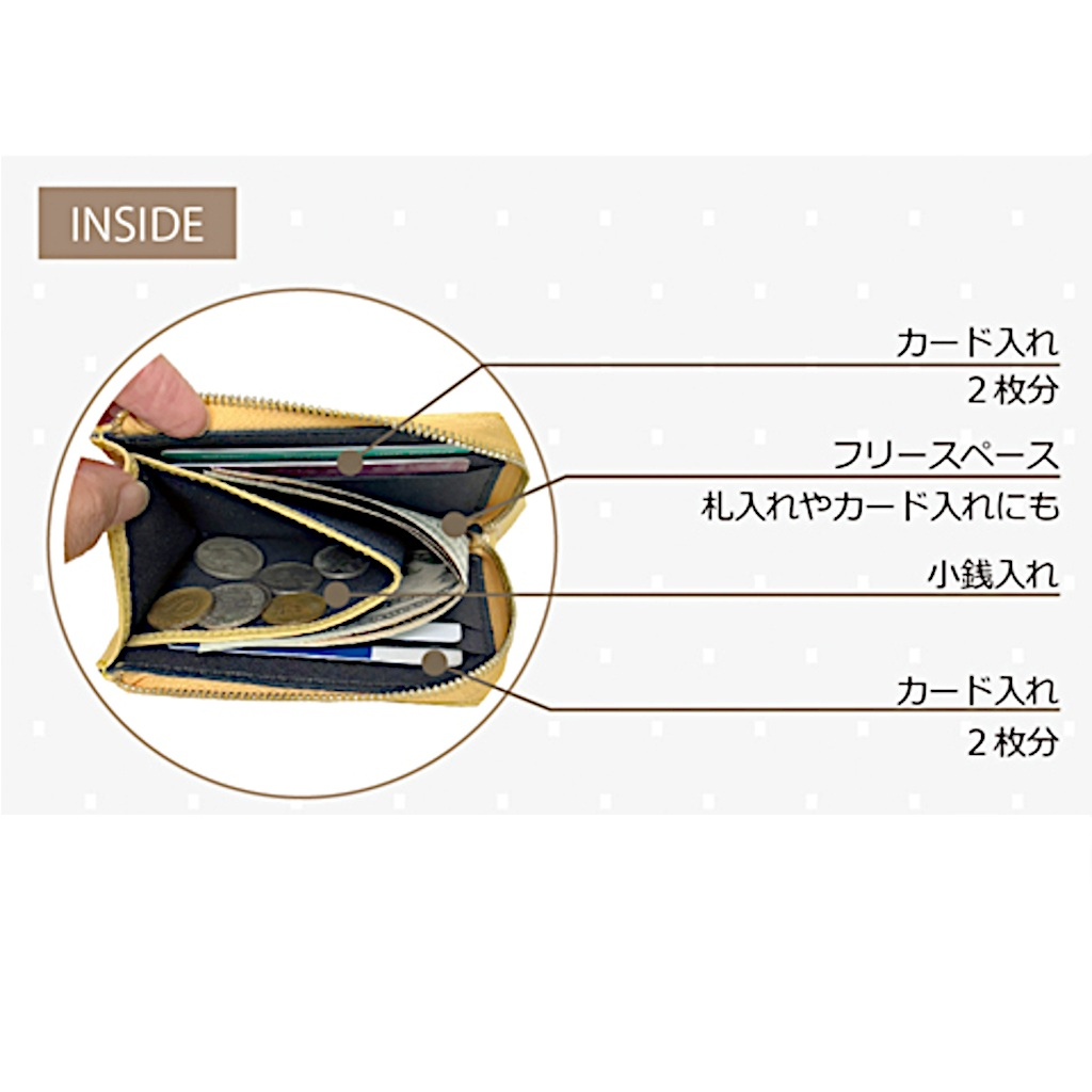 ラフィール リサイクルレザー財布シリーズ | ラウンドファスナー財布 全4色 47AX