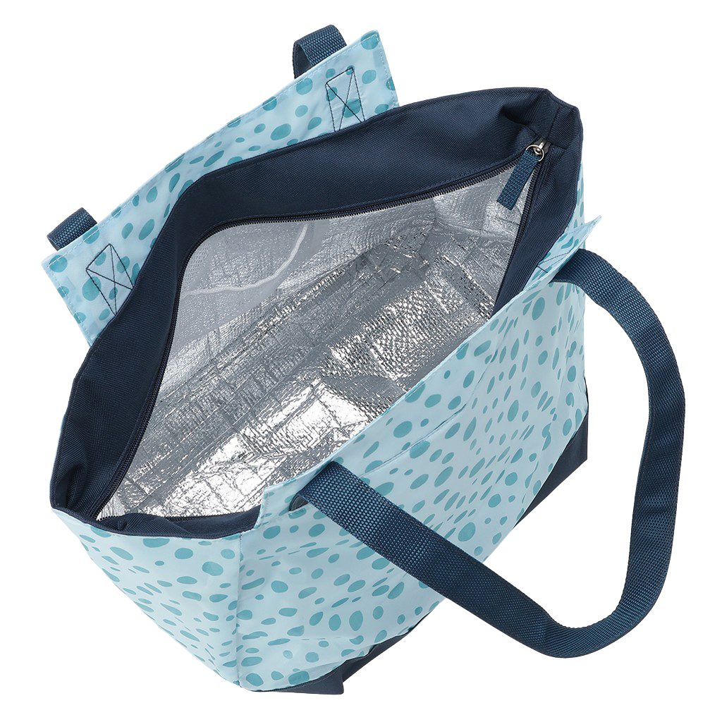 バルーン 保冷バッグ トートバッグ 5N43 [mama fiore マーマフィオーレ] 保温保冷 大容量 BIGサイズ 買い物 レジャー レディース ブルー