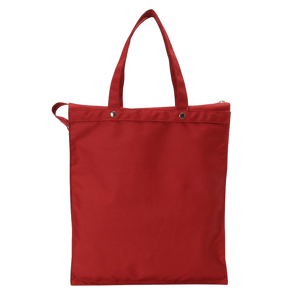 [A.O.T エーオーティー]  多機能 A4 対応トートバッグ 大容量 軽量 書類かばん 縦型 底板付き 撥水加工 男女兼用 ハンドバッグ ダークレッド 3420