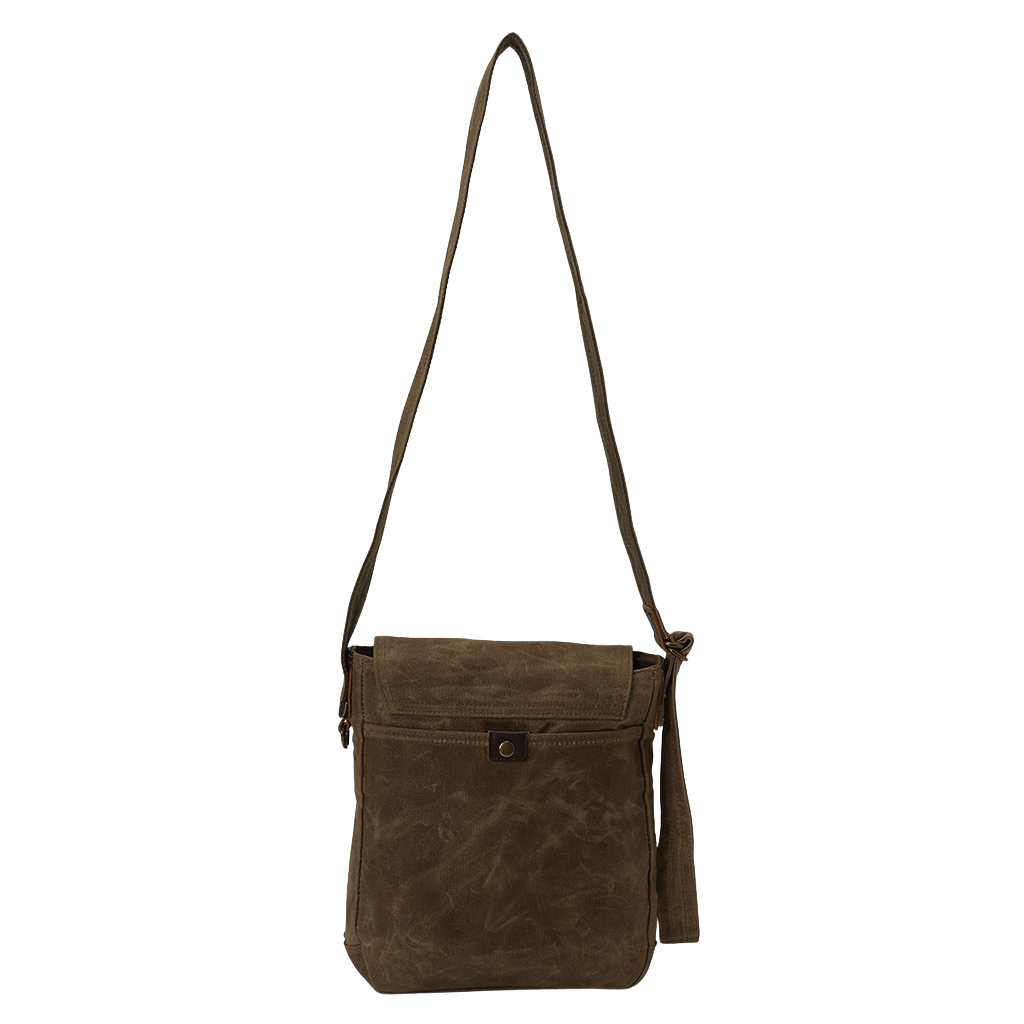 帆布工房 HUSKYII シリーズ 全３色 | B5対応 帆布ショルダーバッグ パラフィン加工 撥水 天然素材 帆布 キャンバス 旅行 通学 男女兼用 頑丈 はんぷこうぼうカーキ 3X25