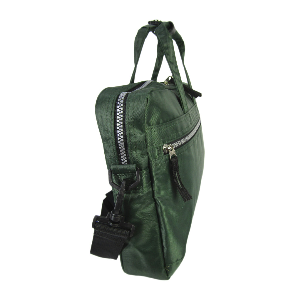 [A.O.T エーオーティー] B5サイズ対応 2way ビジネスバッグ ショルダー 通勤 ビジネス 営業 軽い 緑 カーキ 3843