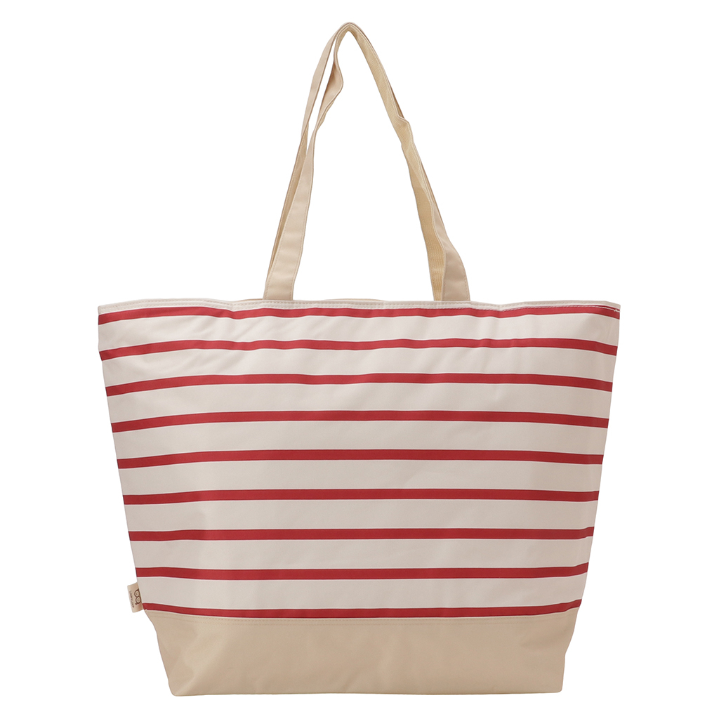 保冷バッグ トートバッグ 4X87 [mama fiore マーマフィオーレ] Picoteeシリーズ ピコティ 保温保冷 マリンボーダー おしゃれ レジャー レディース レッド