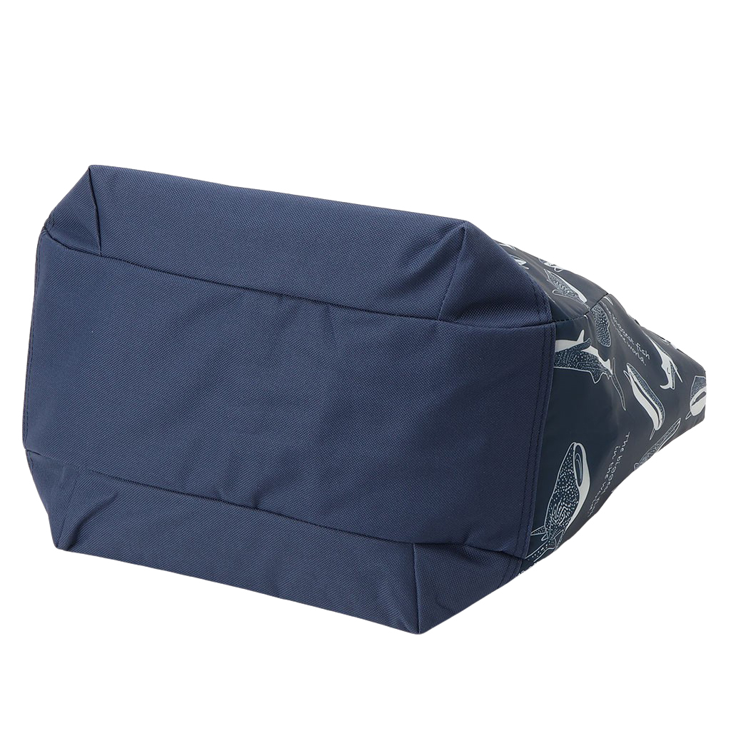 バルーン 保冷バッグ トートバッグ 5N35 [mama fiore マーマフィオーレ] 保温保冷 大容量 BIGサイズ ジンベイザメ 買い物 レジャー レディース ネイビー