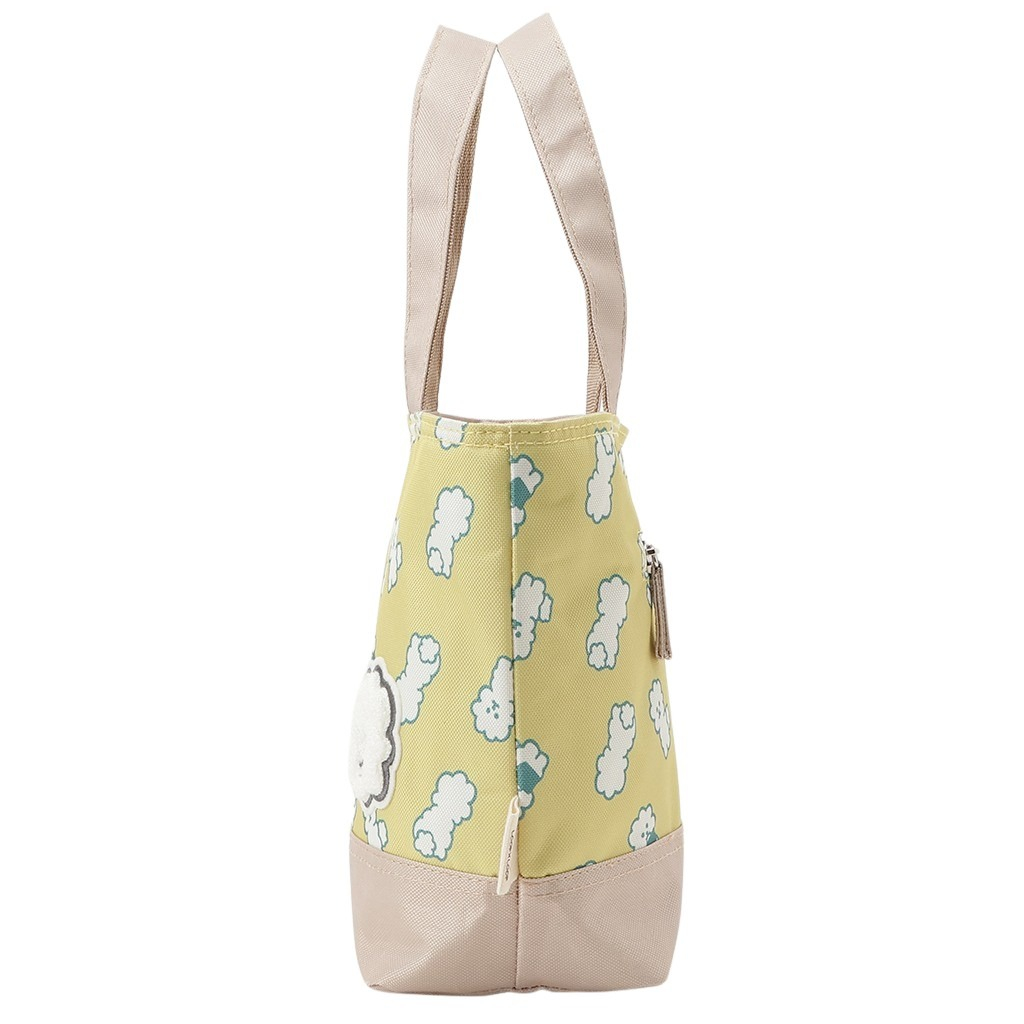  [mama fiore マーマフィオーレ] Picoteeシリーズ ピコティ 保温保冷 ランチバッグ 保冷バッグ | おしゃれ 可愛い サブバッグ 軽量 レディース キッズ 弁当袋 ミニ トートバッグ 4L 便利 モフモフ犬のモフィコ／イエロー