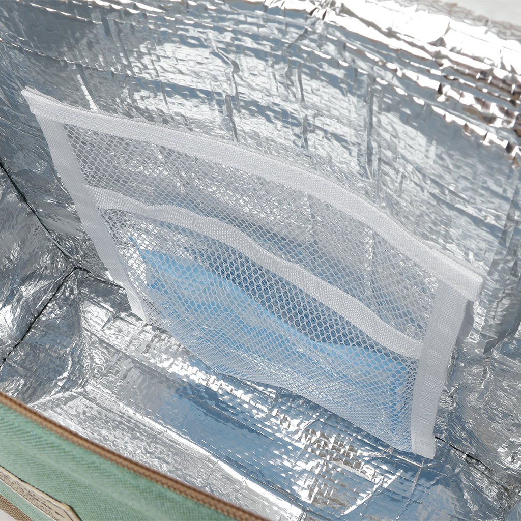  [mama fiore マーマフィオーレ] Picoteeシリーズ ピコティ BOX型 保温保冷トートバッグ 4X54 | 無地 レジャー シンプル 男女兼用 軽量 レディース メンズ 買い物 ピクニック 運動会 イベント ユニセックス ライトグリーン