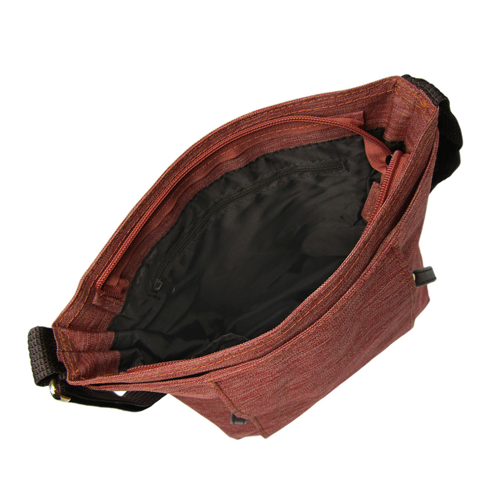 [Sofia Valentino ソフィアバレンチノ] 縦ファスナー ポケット付 軽量  ショルダーバッグ | レディース サコッシュ 多機能 ななめ掛け 橙 オレンジ 4902