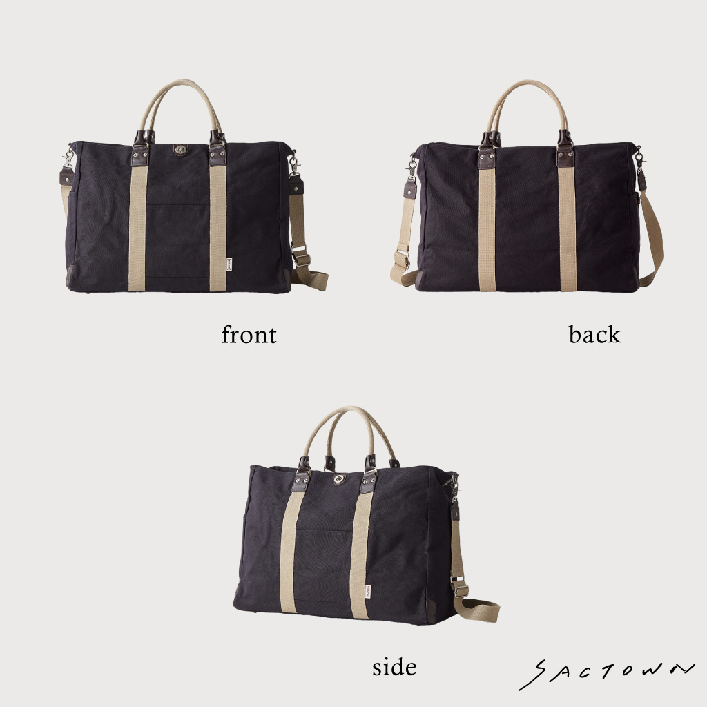 2WAYボストンバッグ TRIPLINEシリーズ 3X84 [帆布工房 はんぷこうぼう] 旅行カバン 旅行バッグ ボストンバッグ ショルダー 2泊3日 帆布 キャンバス