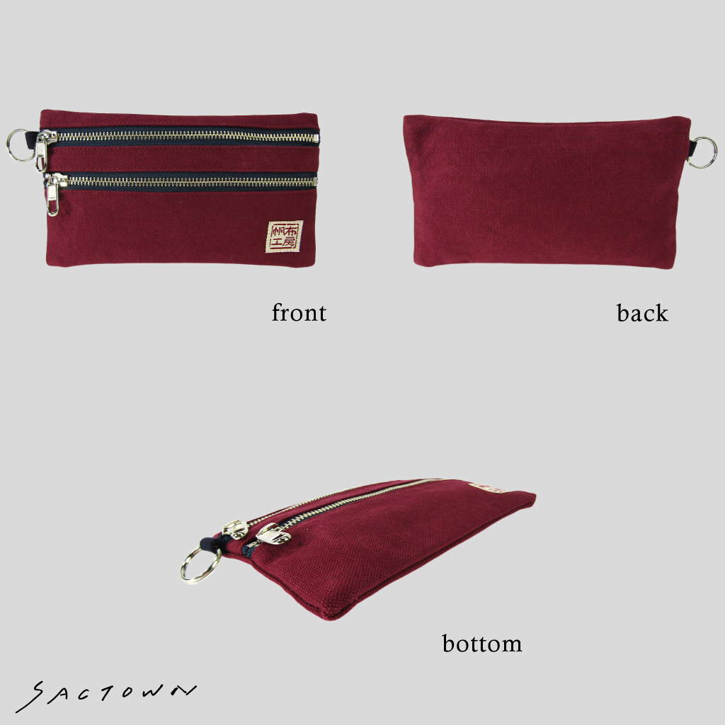 倉敷産帆布 日本製ポーチ 3J35 [帆布工房 はんぷこうぼう] ミニポーチ 筆箱 帆布 キャンバス ビンテージ