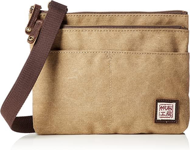 帆布工房 strollシリーズ|サコッシュ 帆布 10号帆布 キャンバス ポーチ ショルダーバッグ 軽量 小さめ ポシェット メンズ レディース 男女兼用 斜め掛け はんぷこうぼう 3J53