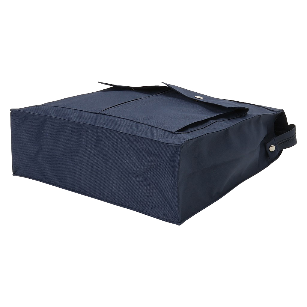 [A.O.T エーオーティー]  多機能 A4 対応トートバッグ 大容量 軽量 書類かばん 縦型 底板付き 撥水加工 男女兼用 ハンドバッグ ネイビー 3420