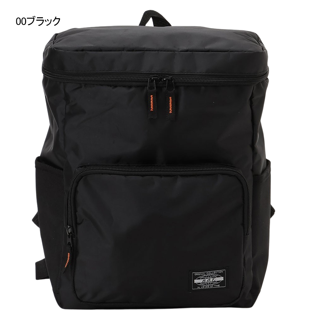 リュック 3546 [ABYSS OF TIME アビスオブタイム] シンプル スポーツ ポリエステル 軽量 BOX型 メンズ 00ブラック