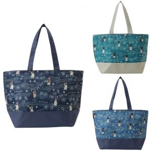 保冷バッグ トートバッグ 5M38 [ネコ人間 nekoningen ねこにんげん] 保温保冷 買い物 レジャー ネコ かわいい レディース ネイビー