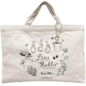 ハンドバッグ 0649 [PETER RABBIT(TM) ピータ―ラビット(TM)] キャンパス ミニトート B4サイズ対応 レディース チャーム付き 00キナリ