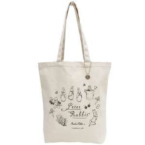 トートバッグ 0650 [PETER RABBIT(TM) ピータ―ラビット(TM)] キャンパストート A4 レディース チャーム付き 00キナリ