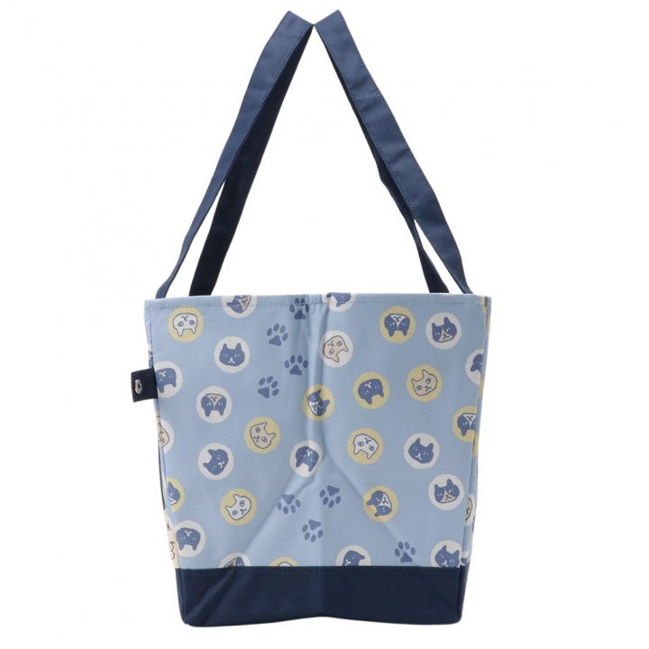 レジかごバッグ 4WA4 [mama fiore マーマフィオーレ] Picoteeシリーズ ピコティ 保温保冷 ネコドット レジカゴバッグ トートバッグ レジャー レディース ブルー